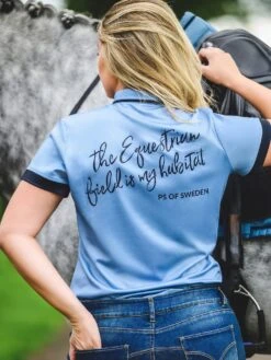 PS Of Sweden Daniella Polo Shirt Light Blue -Equestrian Supplies 178512603 origpic 829e15