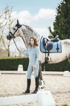 PS Of Sweden Bow Dressage Saddle Pad Aqua -Equestrian Supplies 1 4787