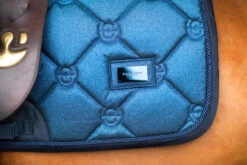 Equestrian Stockholm Jump Saddle Pad Blue Meadow Glimmer -Equestrian Supplies 22blue meadow jumping saddle pad hoppschabrak springschabrack spring zadeldekje on1 1