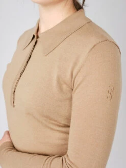 PS Of Sweden Hailey Fine Knit Sweater Camel -Equestrian Supplies 281 4a20754e8f haily beige 0020 original
