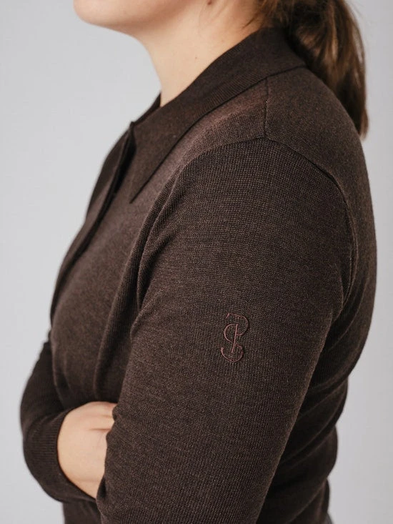 PS Of Sweden Hailey Fine Knit Sweater Coffee 5 PS Of Sweden Hailey Fine Knit Sweater Coffee - Image 3