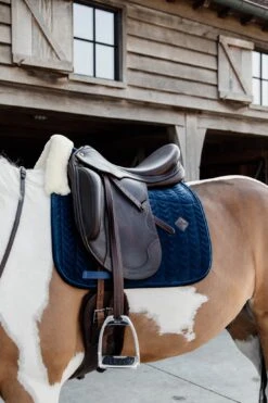 Kentucky Velvet Skin Friendly Dressage Saddle Pad Navy -Equestrian Supplies 39851dee914e2c54619197a2f5d5d8fc7c4a240edd40fdd74cd9587407547e5d