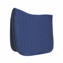 Kentucky Velvet Pearls Dressage Saddle Pad Navy