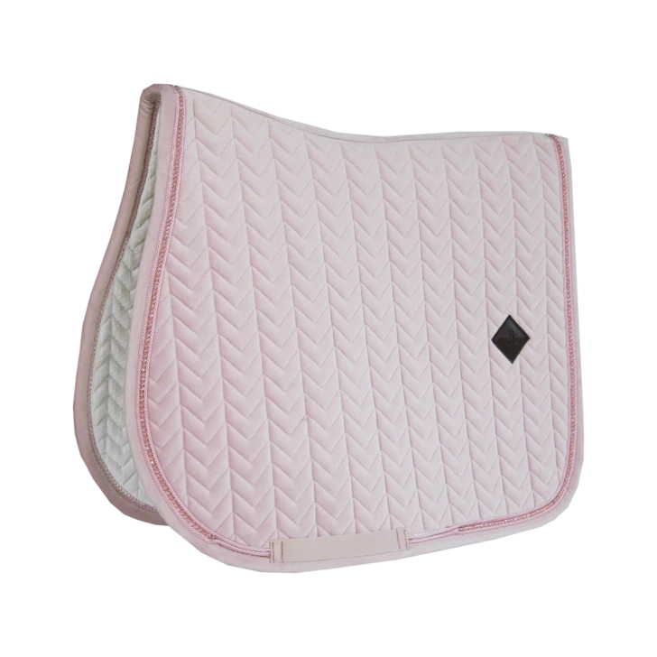 Kentucky Velvet Pearls Jump Saddle Pad Soft Rose 3 Kentucky Velvet Pearls Jump Saddle Pad Soft Rose