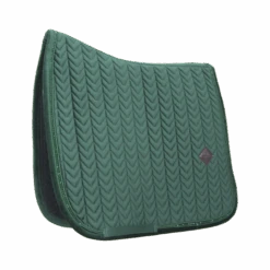Kentucky Velvet Pearls Dressage Saddle Pad Pine Green