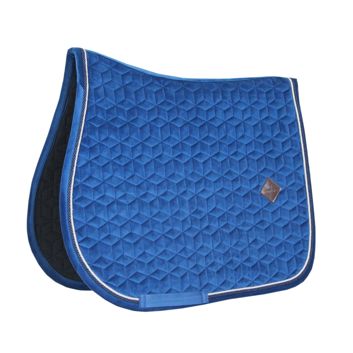Kentucky Velvet Jump Saddle Pad Navy 3 Kentucky Velvet Jump Saddle Pad Navy