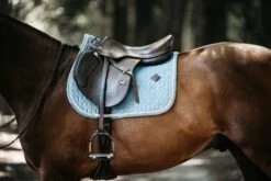 Kentucky Velvet Jump Saddle Pad Light Blue -Equestrian Supplies 778c882cd8023c061ecc17e031043ab95e47e3c5d80e9aa8a2508754285b0520