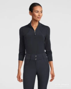 PS Of Sweden Alessandra Base Layer Navy -Equestrian Supplies Alessandra Navy Front 2