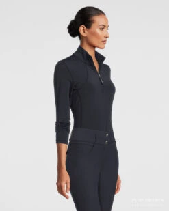 PS Of Sweden Alessandra Base Layer Navy -Equestrian Supplies Alessandra Navy Front Right 2