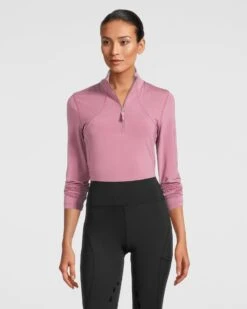 PS Of Sweden Alessandra Base Layer Roseberry -Equestrian Supplies Alessandra Roseberry Front 2