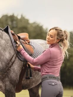 PS Of Sweden Alessandra Base Layer Roseberry -Equestrian Supplies AlessandraroseberryPolejumpgrey