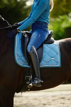 PS Of Sweden Monogram Dressage Saddle Pad Sea -Equestrian Supplies DSC 4793