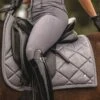 PS Of Sweden Floret Dressage Saddle Pad Grey 2 PS Of Sweden Floret Dressage Saddle Pad Grey -Equestrian Supplies FloretDressageGrey3