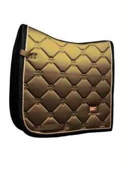 Equestrian Stockholm Dressage Saddle Pad Golden Brass