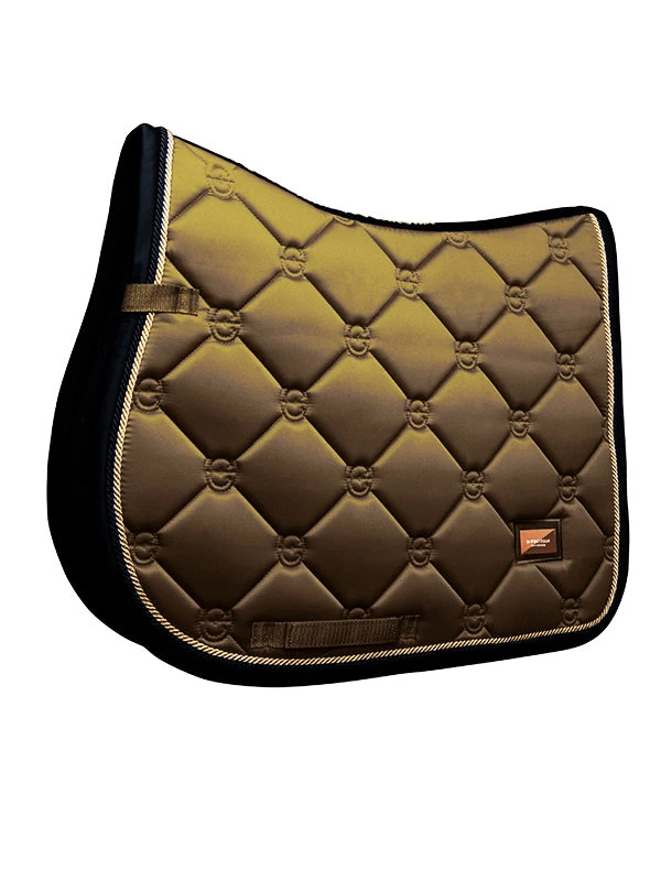 Equestrian Stockholm Jump Saddle Pad Golden Brass 3 Equestrian Stockholm Jump Saddle Pad Golden Brass