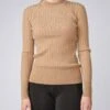 PS Of Sweden Klara Knit Sweater Camel -Equestrian Supplies Kiara camel 0008
