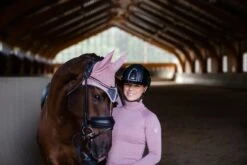 Equestrian Stockholm Ear Bonnet Pink Crystal -Equestrian Supplies MG 6387