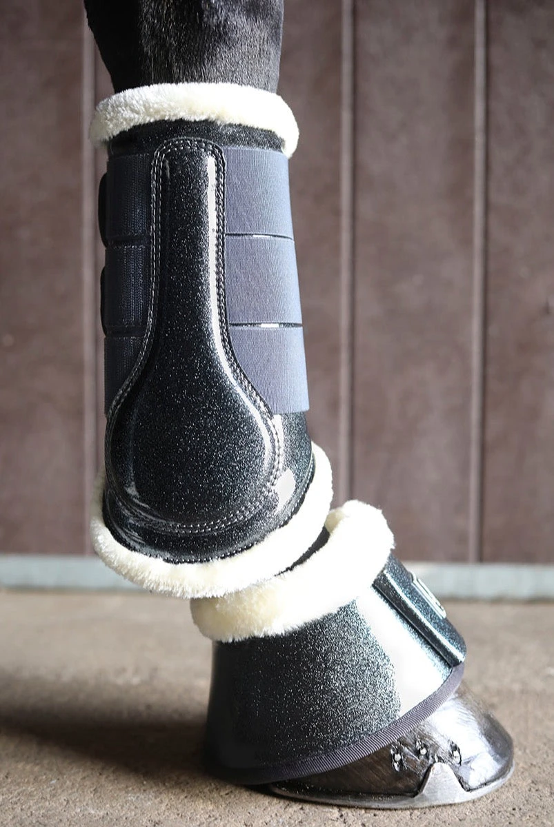 SD Design Hollywood Glamorous Fleece Brushing Boots Dark Shadow 4 SD Design Hollywood Glamorous Fleece Brushing Boots Dark Shadow - Image 2