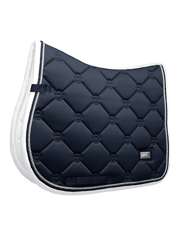 Equestrian Stockholm Jump Saddle Pad Midnight White Edge 3 Equestrian Stockholm Jump Saddle Pad Midnight White Edge