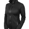 Equestrian Stockholm Fleece Jacket All Black Glimmer 1 Equestrian Stockholm Fleece Jacket All Black Glimmer -Equestrian Supplies all black glimmer fleece jacket