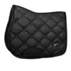 Equestrian Stockholm Jump Saddle Pad All Black Glimmer -Equestrian Supplies all black glimmer jumping saddle pad full