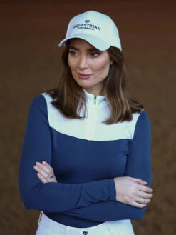 Equestrian Stockholm Cap White Blue Meadow 8 Equestrian Stockholm Cap White Blue Meadow -Equestrian Supplies blue meadow cap keps kappe hov 1