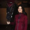Equestrian Stockholm Fleece Jacket Bordeaux -Equestrian Supplies bordeaux fleece jacket equestrian stockholm 1