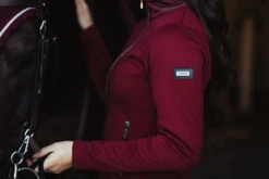 Equestrian Stockholm Fleece Jacket Bordeaux -Equestrian Supplies bordeaux fleece jacket equestrian stockholm 5