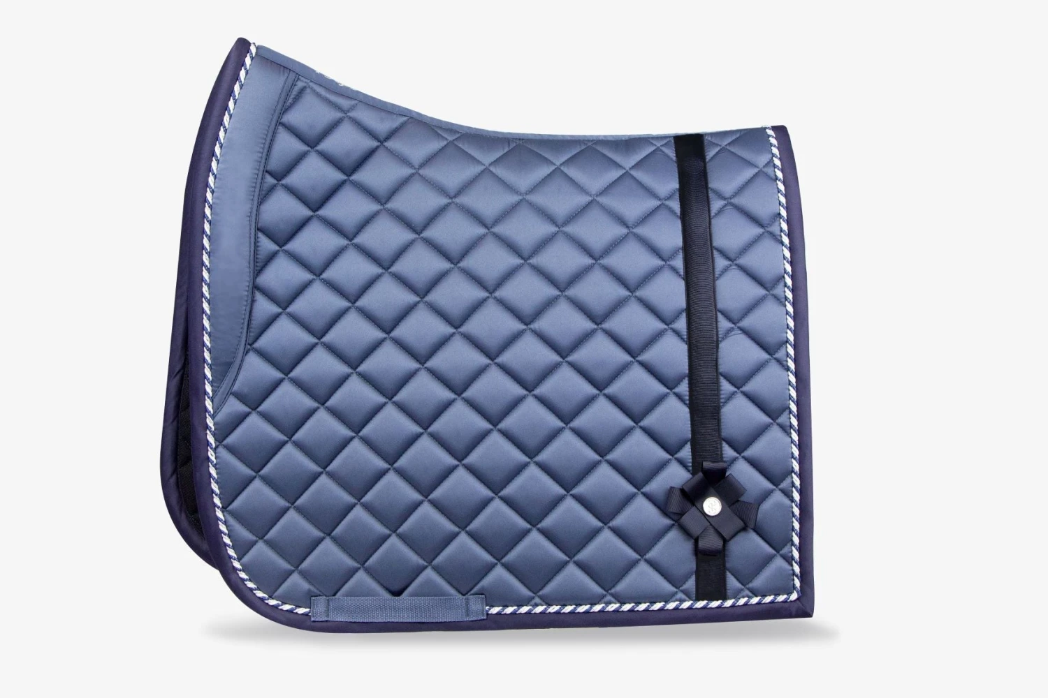 PS Of Sweden Diamond Bow Dressage Saddle Pad Dim Blue 3 PS Of Sweden Diamond Bow Dressage Saddle Pad Dim Blue