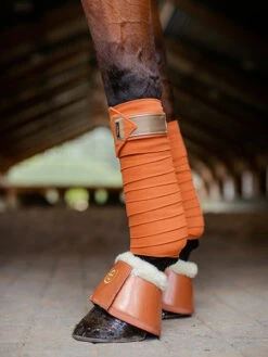 Equestrian Stockholm Fleece Bell Boots Bronze Gold 9 Equestrian Stockholm Fleece Bell Boots Bronze Gold -Equestrian Supplies bronze gold bandages equestrian stockholm 1 webb a1efb722 b25f 4690 8a3f d542120001fd