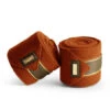 Equestrian Stockholm Bandages Bronze Gold -Equestrian Supplies bronze gold fleece bandages webb
