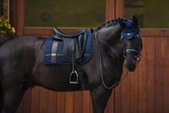 Equestrian Stockholm Dressage Saddle Pad Navy No Boundaries -Equestrian Supplies dressage saddle pad leather deluxe 2