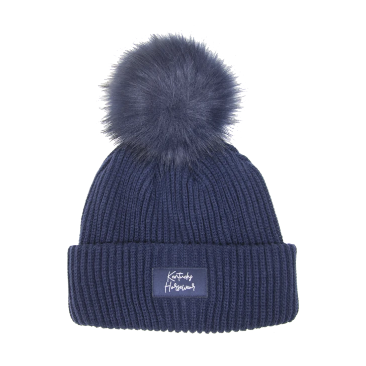 Kentucky Beanie Pompom Navy 3 Kentucky Beanie Pompom Navy