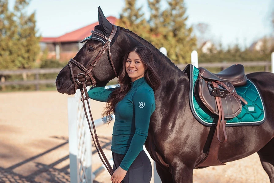 Equestrian Stockholm UV Protection Base Layer Emerald 5 Equestrian Stockholm UV Protection Base Layer Emerald - Image 3