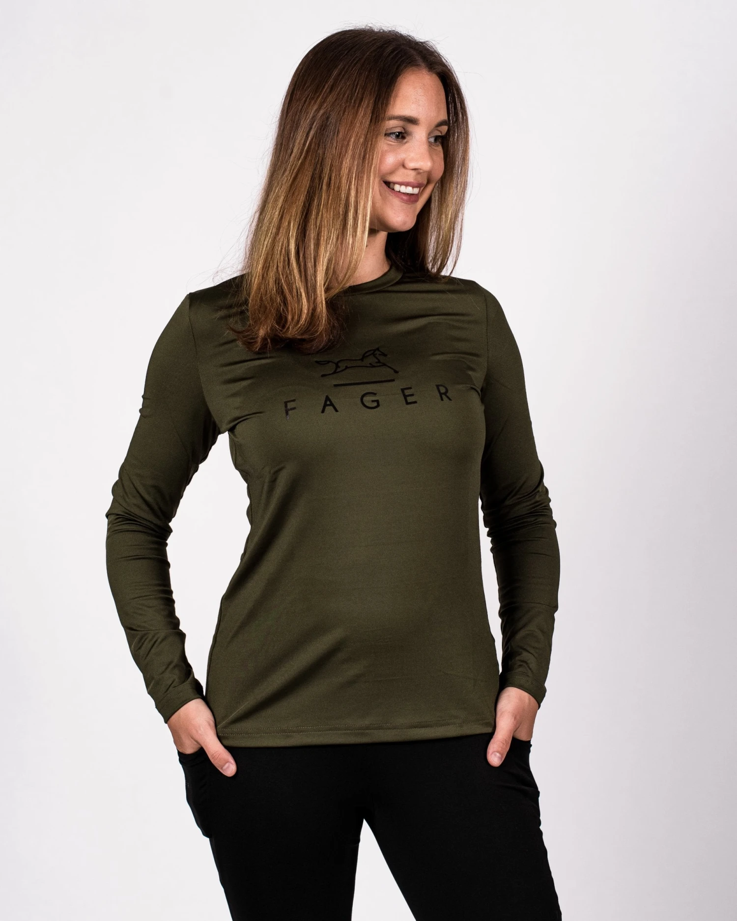Fager Fia Long Sleeve T-shirt Green 3 Fager Fia Long Sleeve T-shirt Green