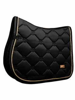 Equestrian Stockholm Jump Saddle Pad Black Gold -Equestrian Supplies image 24ad3b04 bf7c 4094 942b c7490ee7a7c3