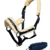 Equestrian Stockholm Fleece Headcollar & Lead Navy -Equestrian Supplies image 4903280f 2a34 440e 8da2 850313c7ea47