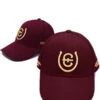 Equestrian Stockholm Cotton Cap Bordeaux Gold -Equestrian Supplies image c2f2501e b6e7 4d50 b9f4 676aa14c98aa