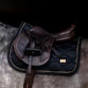 Equestrian Stockholm Jump Saddle Pad Black Gold 2 Equestrian Stockholm Jump Saddle Pad Black Gold -Equestrian Supplies jump saddle pad full black edition gold esstockholm