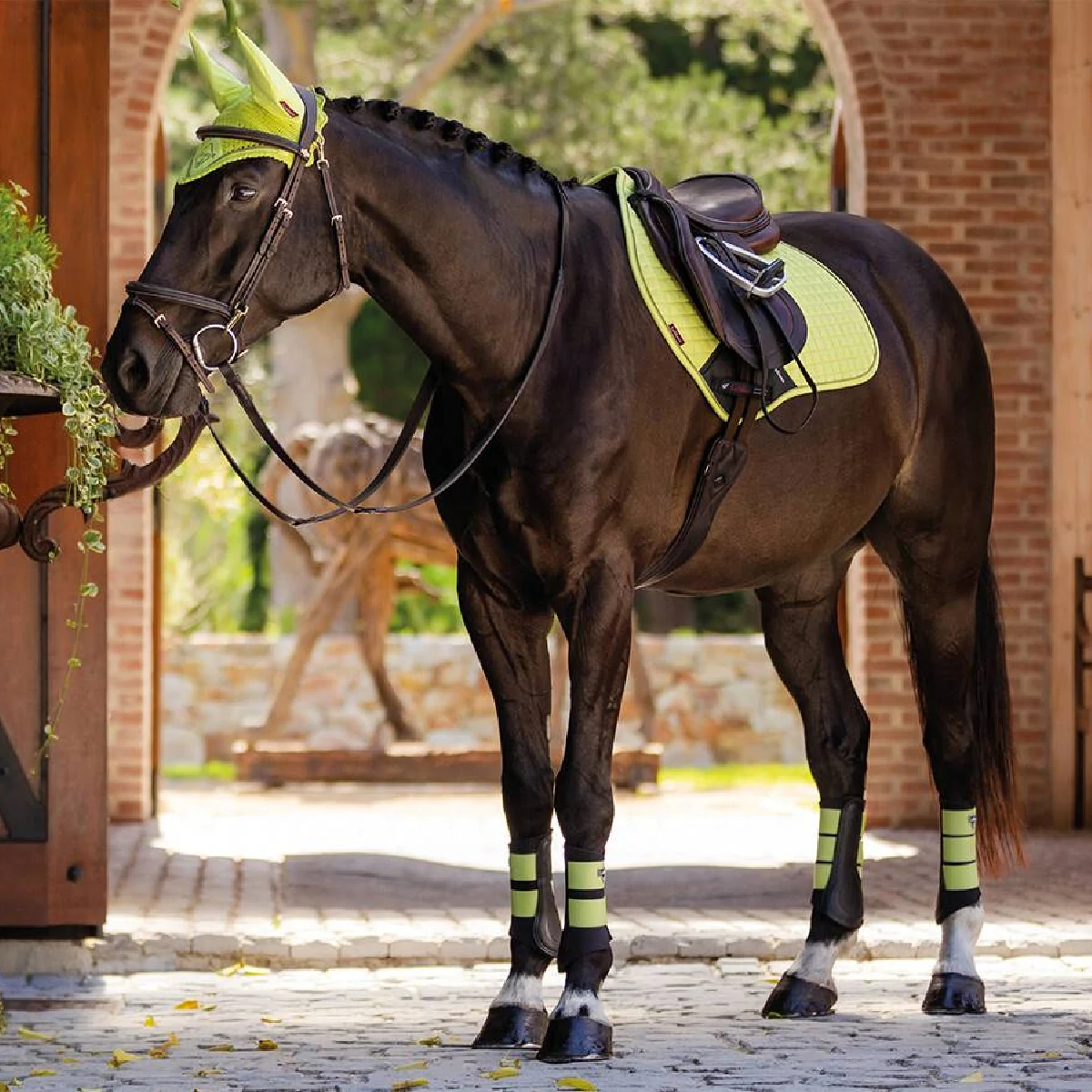 LeMieux Suede Jump Saddle Pad Kiwi 4 LeMieux Suede Jump Saddle Pad Kiwi - Image 2