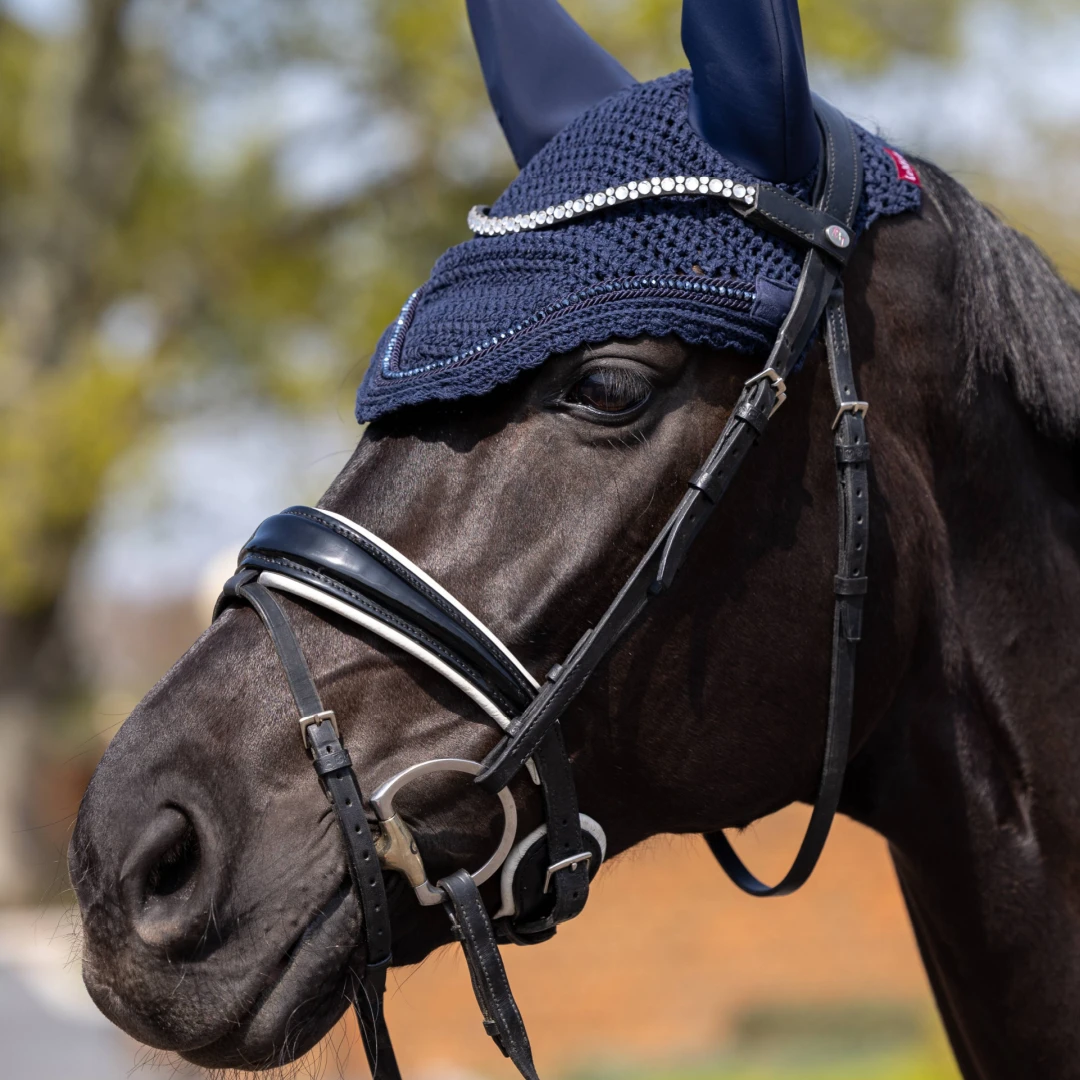 LeMieux Acoustic Diamante Ear Bonnet Navy 4 LeMieux Acoustic Diamante Ear Bonnet Navy - Image 2