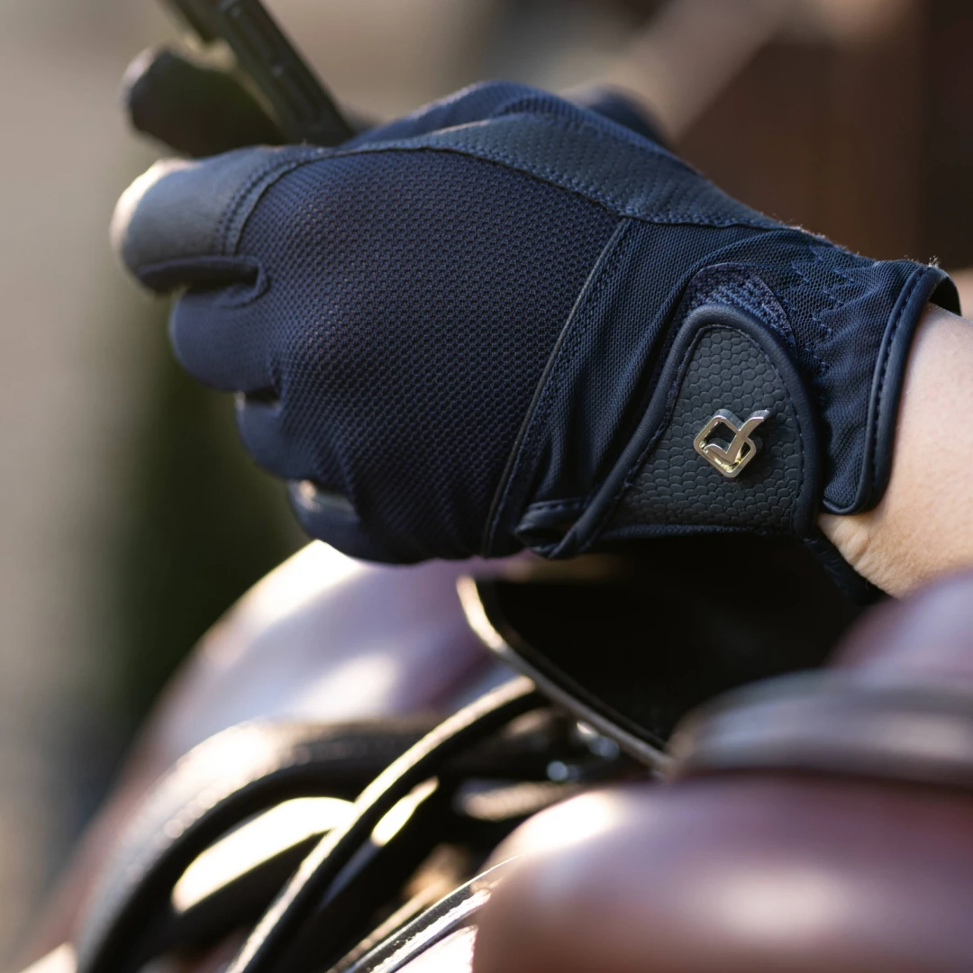 LeMieux Pro Mesh Gloves Navy 4 LeMieux Pro Mesh Gloves Navy - Image 2