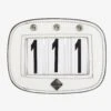 LeMieux Crystal Saddle Pad Number Holder White 2 LeMieux Crystal Saddle Pad Number Holder White -Equestrian Supplies lm number holder rectangle diamante white hr
