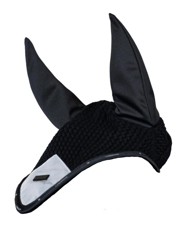 Equestrian Stockholm Ear Bonnet Luminous Black 4 Equestrian Stockholm Ear Bonnet Luminous Black - Image 2