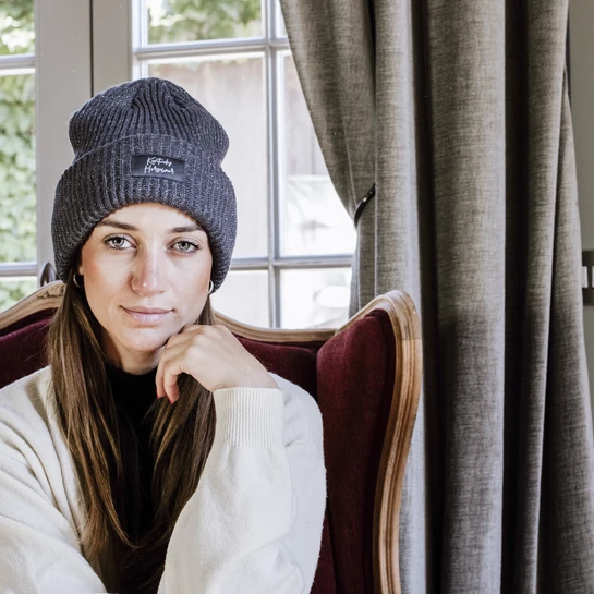 Kentucky Horsewear Glitter Beanie Grey 4 Kentucky Horsewear Glitter Beanie Grey - Image 2