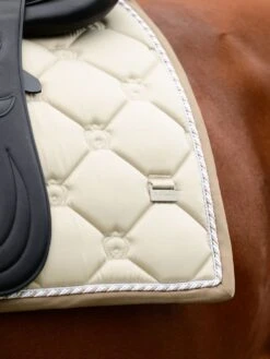 PS Of Sweden Monogram Dressage Saddle Pad Sand -Equestrian Supplies monogram SAND pad with beige binding 2000x 437f0296 2055 4c18 bd80 a36408c2bdf7