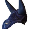 Equestrian Stockholm Padded Ear Bonnet Navy Gold -Equestrian Supplies padded ear net navy gold