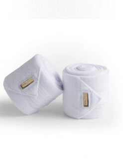 Equestrian Stockholm Bandages White Perfection Gold